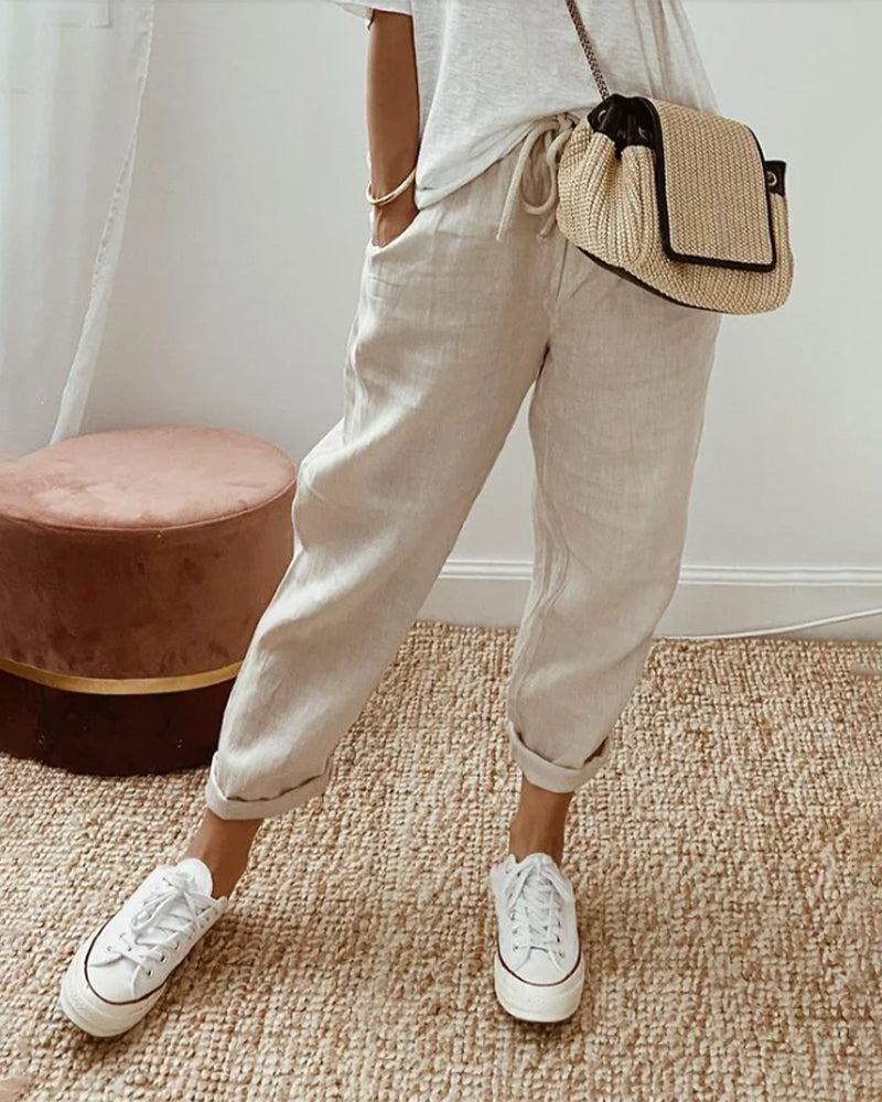Women's Casual Elegant Trousers for Versatile Style-The Yellow Prime