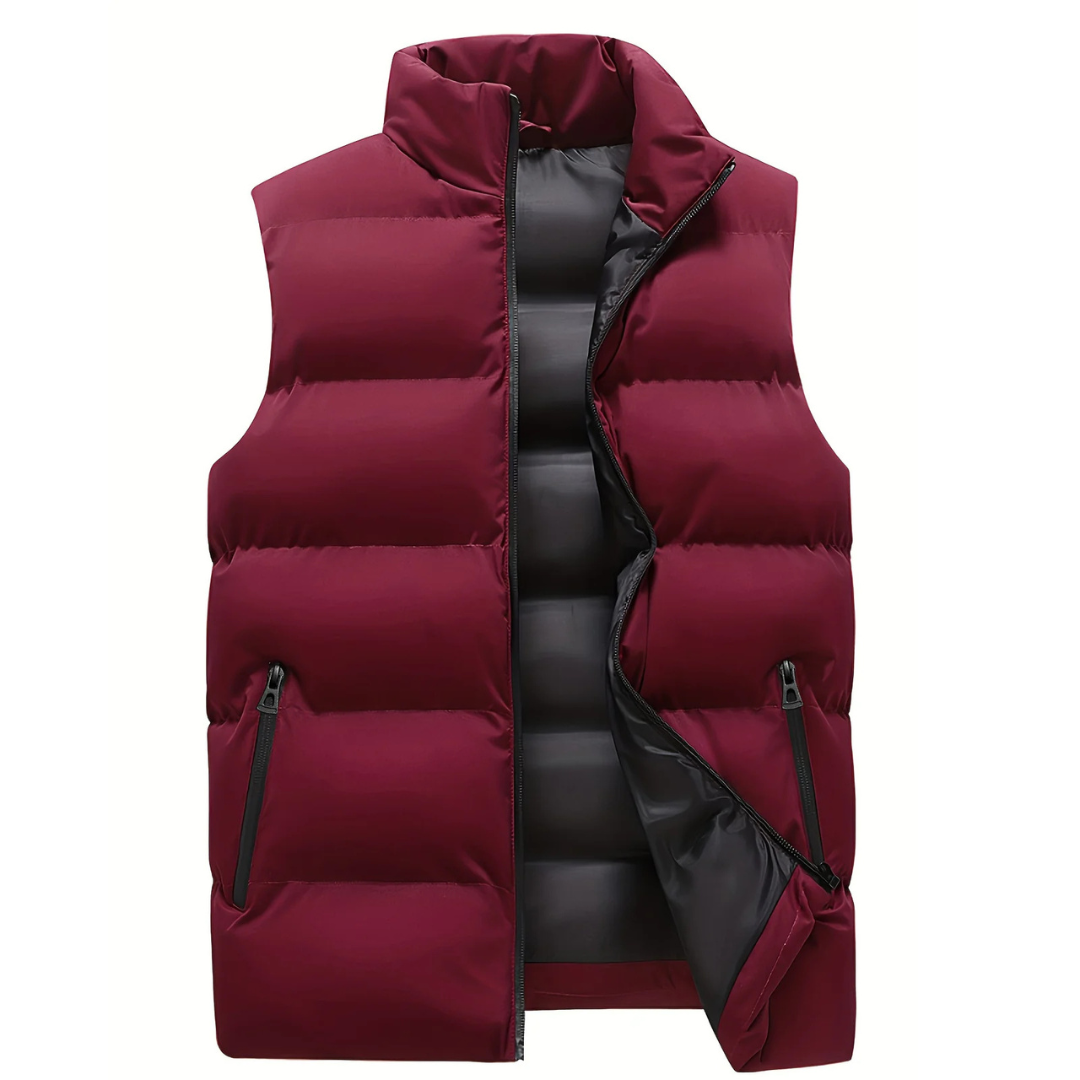 Men's Winter Puffer Vest for Layering and Warmth