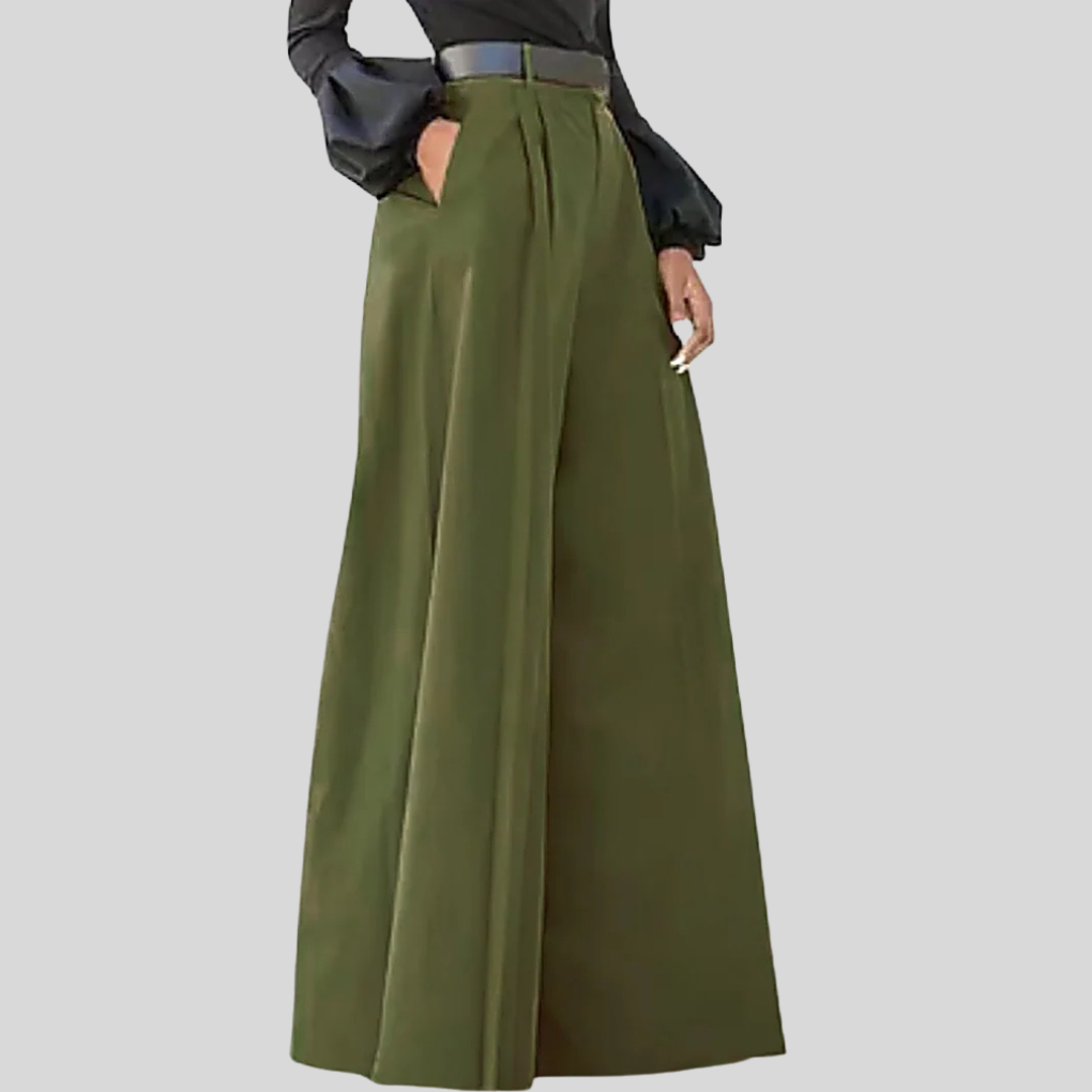 Women's Wide Trousers – Effortless Style with Modern Fit-The Yellow Prime