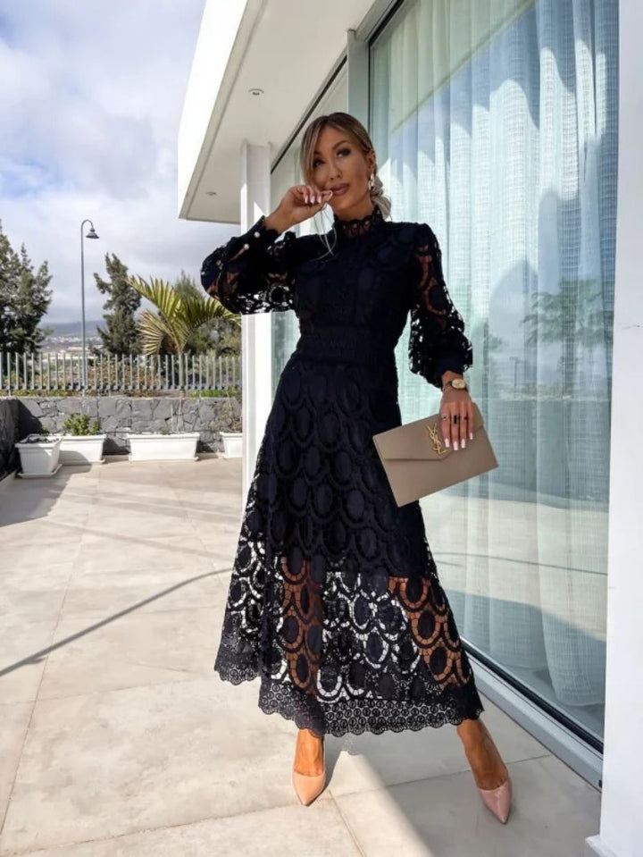 Lisa | Women's Romantic Lace Dress-The Yellow Prime