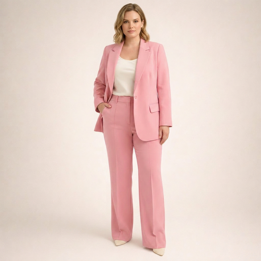 Completo elegante da donna con pantaloni a zampa