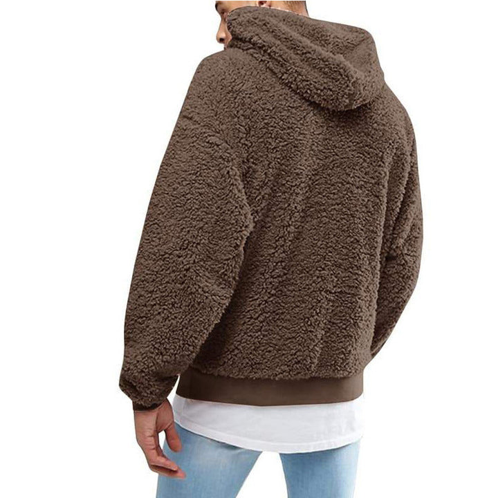 Men's Warm Cozy Sleeveless Hoodie – Oversized Fleece for Winter-The Yellow Prime