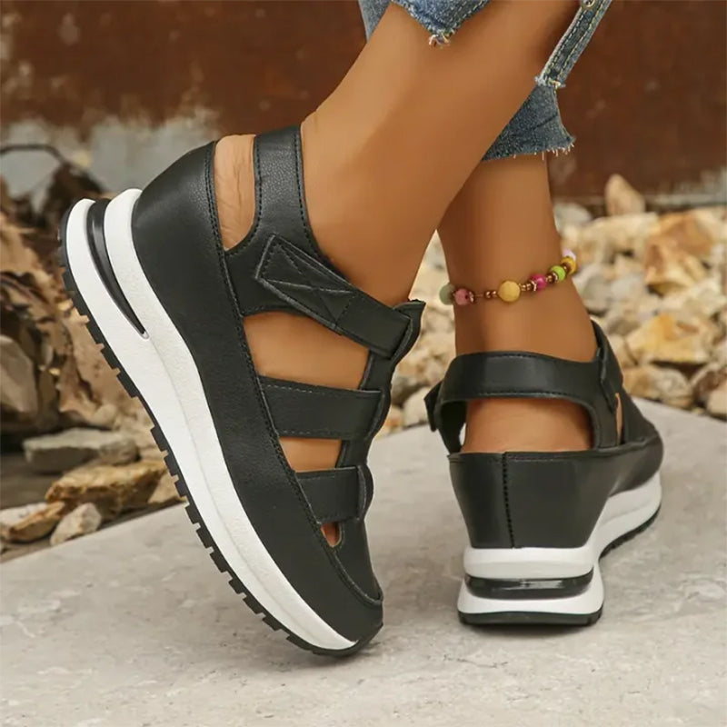 Thea | Women's Closed Toe Strap Design Sandals-The Yellow Prime