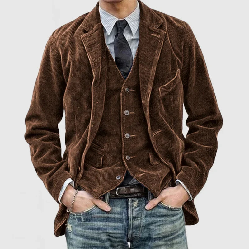 Bernard | Men's Premium Leather Jacket and Vest