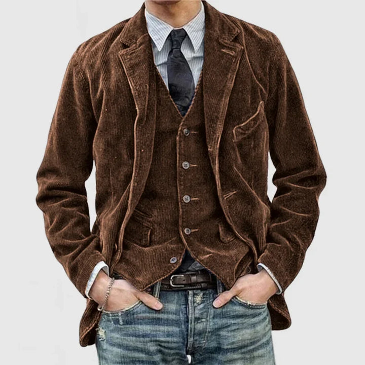 Bernard | Men's Premium Leather Jacket and Vest