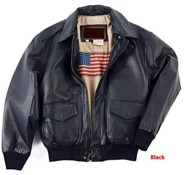 Men's Retro-Inspired Oversized Bomber Jacket with Fur Collar