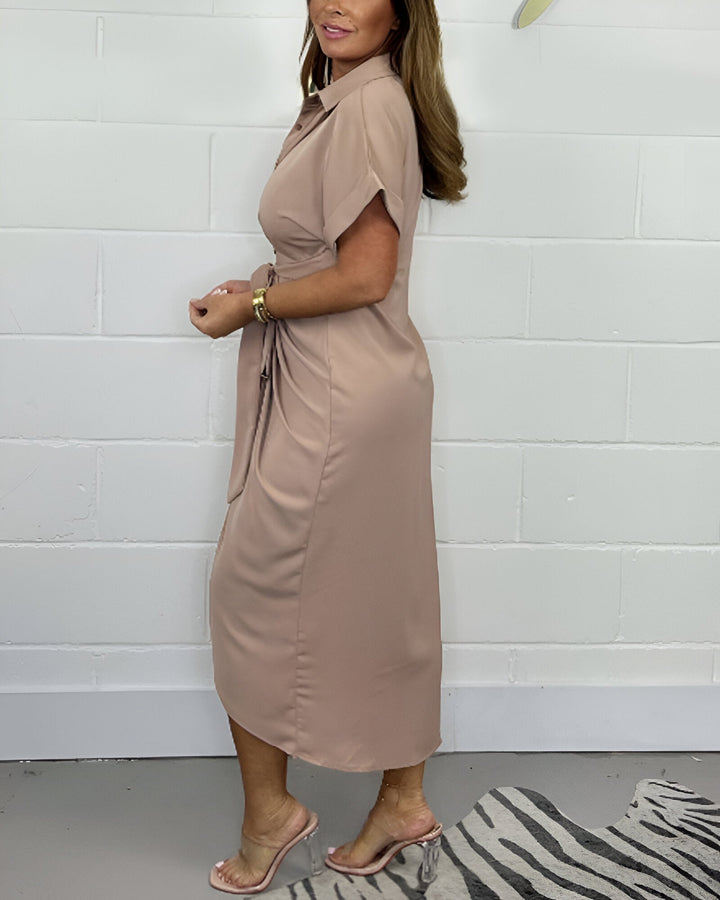 Carrie | Women's Elegant Flared Dress-The Yellow Prime