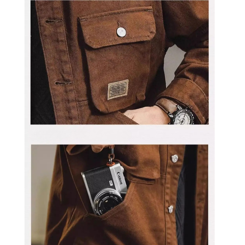 Men's Canvas Jacket - Brickstone Style-The Yellow Prime