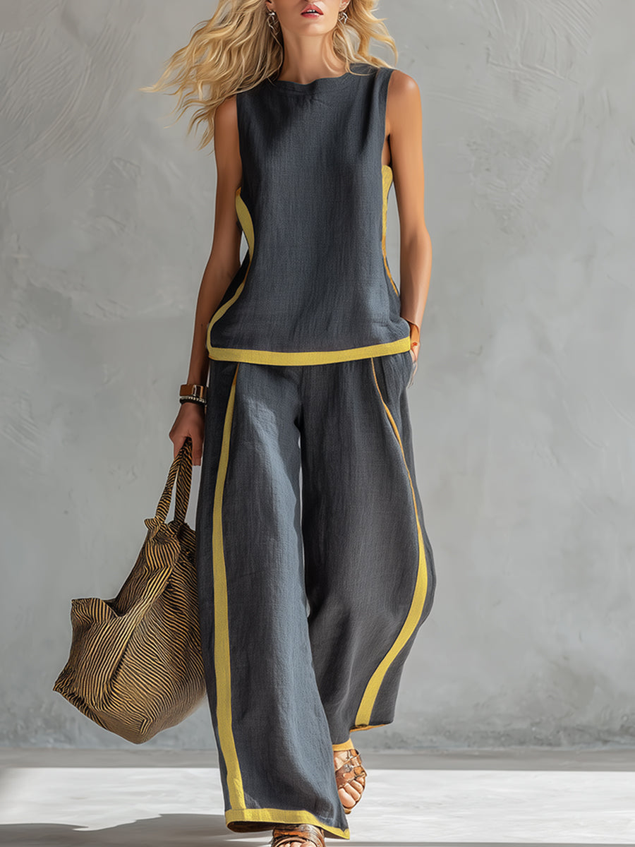 Shania | Women's Casual-Chic Two-Piece Outfit-The Yellow Prime