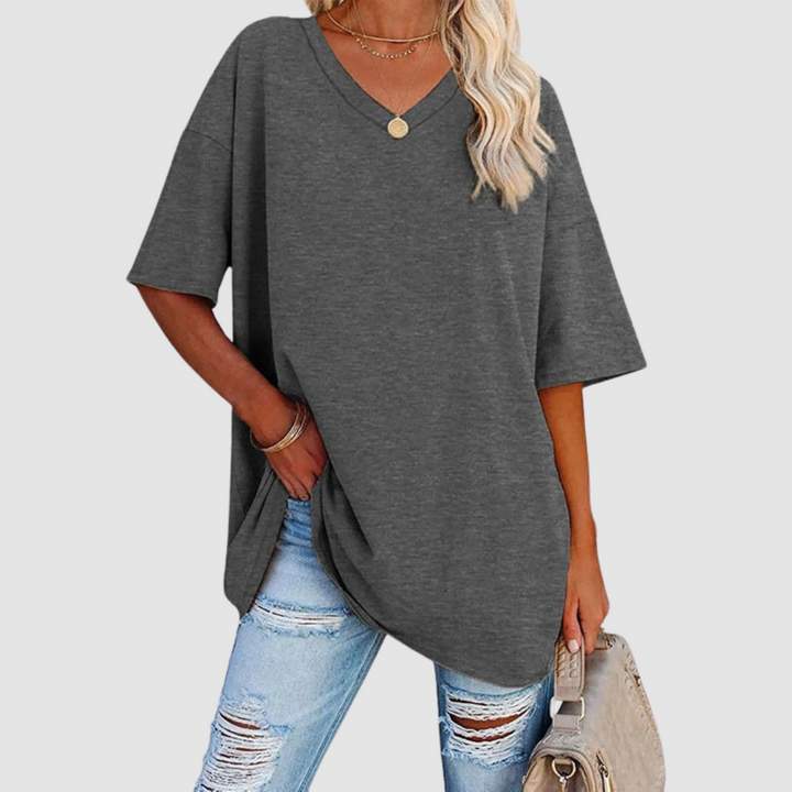 Women's Elegant V-neck T-Shirt-The Yellow Prime