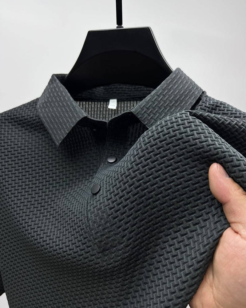 Men's Breathable Mesh Polo Shirt, Classic Fit for Casual and Active Wear-The Yellow Prime