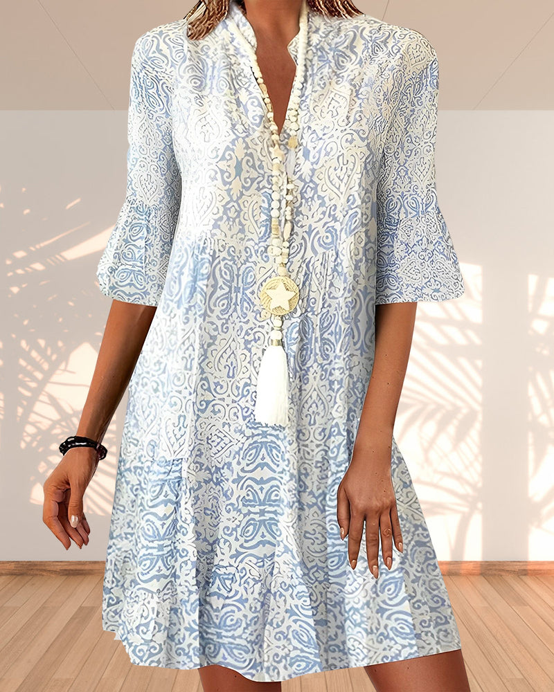 Women's Ibiza Midi Dress - Embrace Effortless Style-The Yellow Prime
