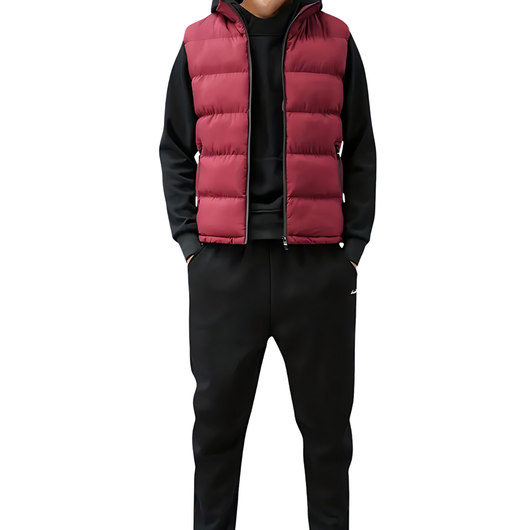 Men's Winter Puffer Vest for Layering and Warmth