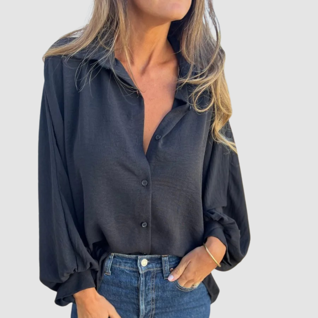 Liza | Women's Elegant Oversized Blouse-The Yellow Prime