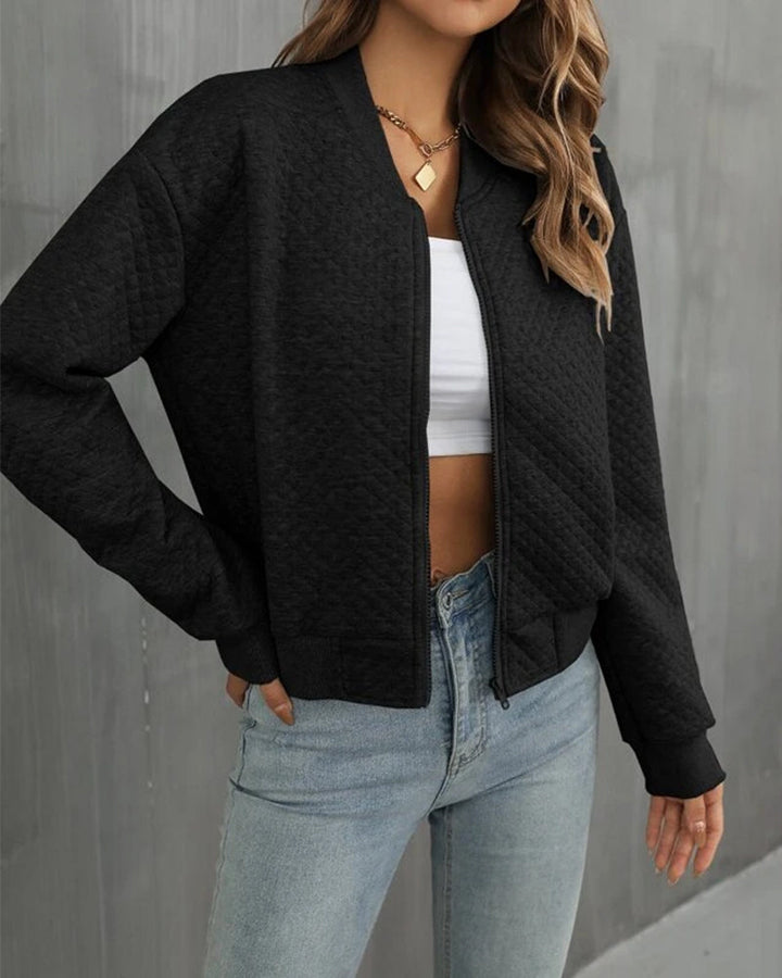 Women's Classic Bomber Jacket for Stylish Everyday Wear