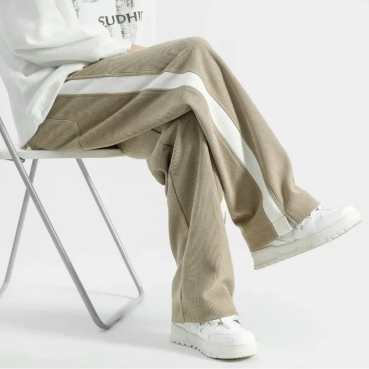 Men's Stripe Corduroy Joggers-The Yellow Prime