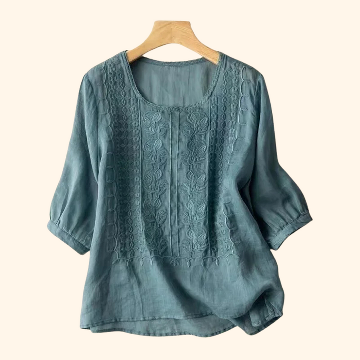 Patricia | Women's Elegant Soft Blouse-The Yellow Prime