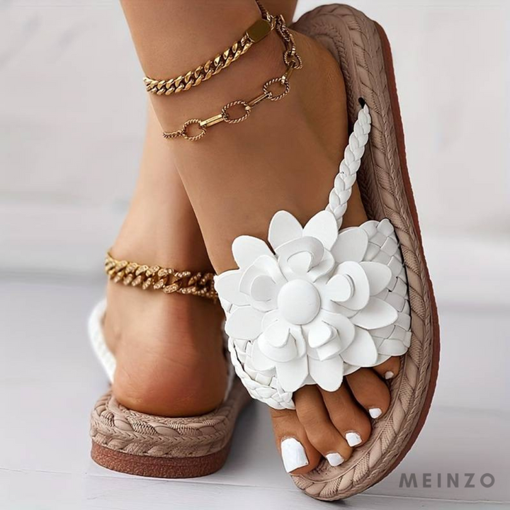 Women's Elegant Braided Straps Open Toe Sandals-The Yellow Prime