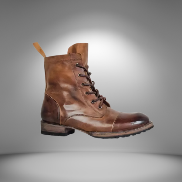 Men's Western Style Vintage Boots-The Yellow Prime