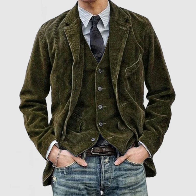 Bernard | Men's Premium Leather Jacket and Vest