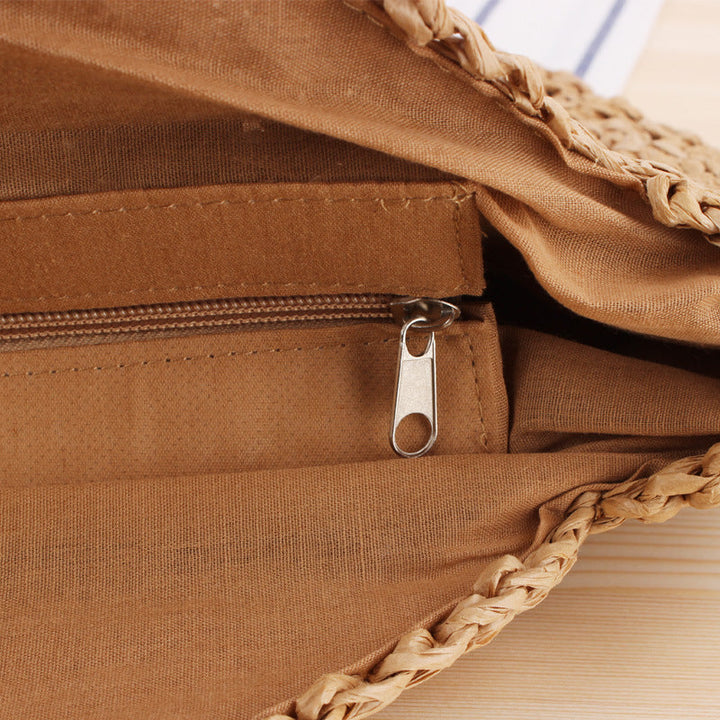 Chelsea | Women's Stylish Handcrafted Straw Handbag-The Yellow Prime
