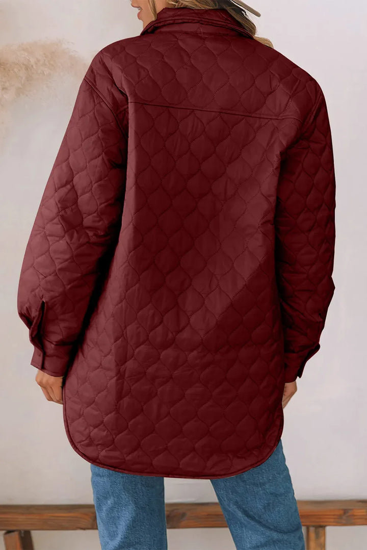 Women's Winter Coat, Snap Front, Collared, Sizes S-2XL