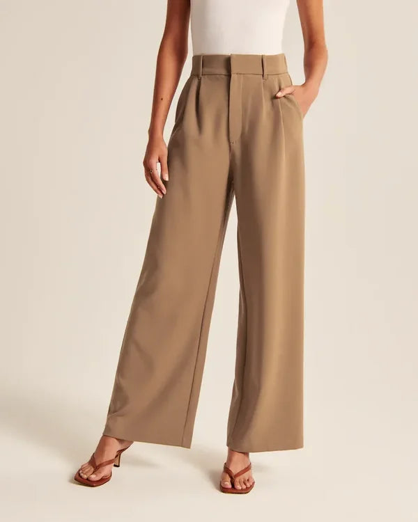 Verna | Women's Trendy Wide Leg Pants for Casual Style-The Yellow Prime