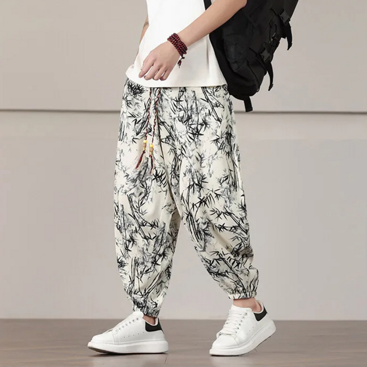 Men's Abstract Joggers - Panarea Style-The Yellow Prime