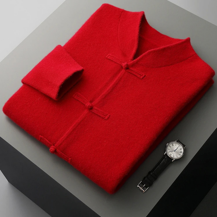 Men's Merino Wool Cardigan - Stylish and Comfortable Knitwear-The Yellow Prime