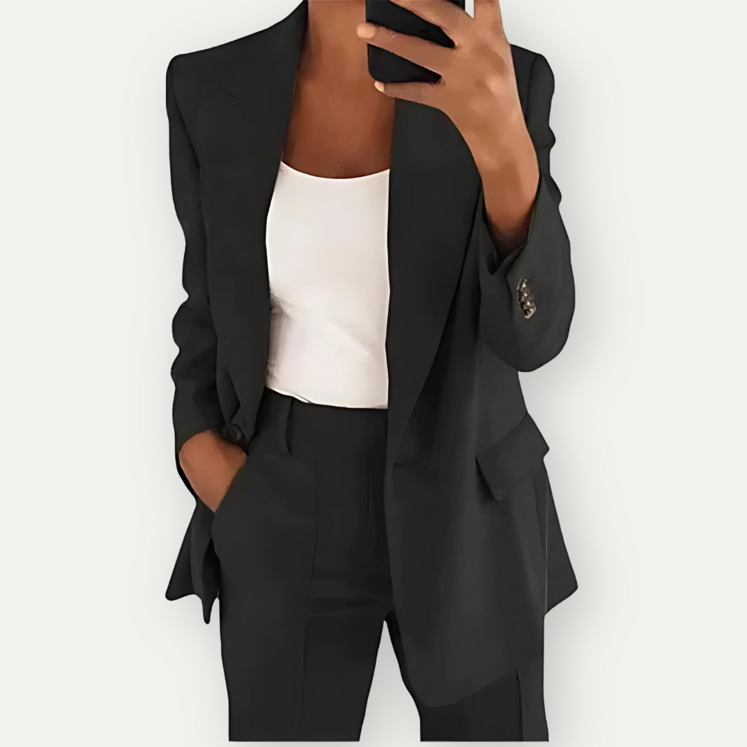 Women's Comfortable Formal Blazer Set-The Yellow Prime