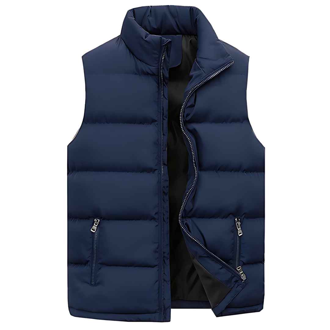 Men's Winter Puffer Vest for Layering and Warmth