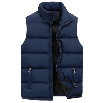 Colete Acolchoado de Inverno para Homem, Ideal para Usar em Camadas e Manter o Calor – Indispensável para Todos os Dias