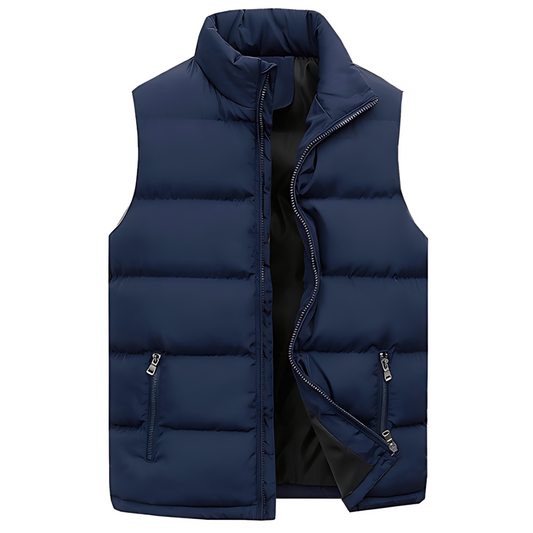 Doudoune sans manches d’hiver pour homme, idéale à superposer et pour rester au chaud – Un indispensable au quotidien