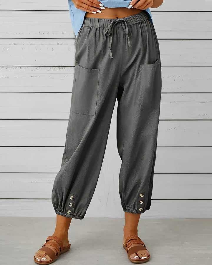Maya | Women's Fashionable High-Waisted Wide Leg Pants-The Yellow Prime
