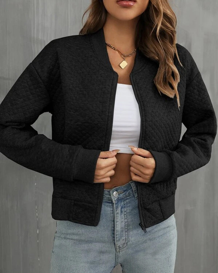 Women's Classic Bomber Jacket for Stylish Everyday Wear