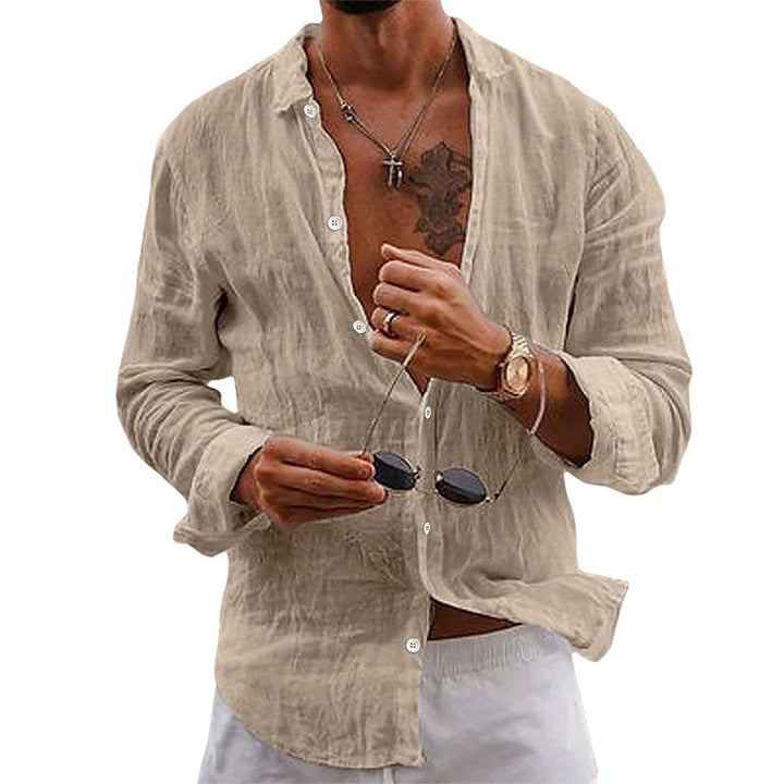 Men's Casual Shirt - Relaxed Fit for Easy Summer Style-The Yellow Prime