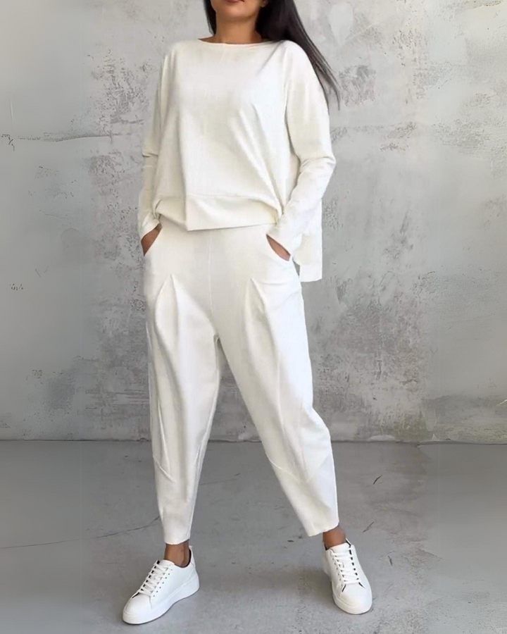 Jackquelin | Women's Elegant Lounge Set-The Yellow Prime
