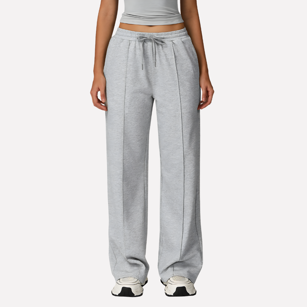 Women's Comfortable Wide Leg Sweatpants-The Yellow Prime