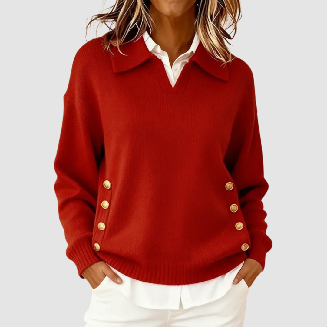 Luisa | Women's Elegant Knitted Sweater-The Yellow Prime