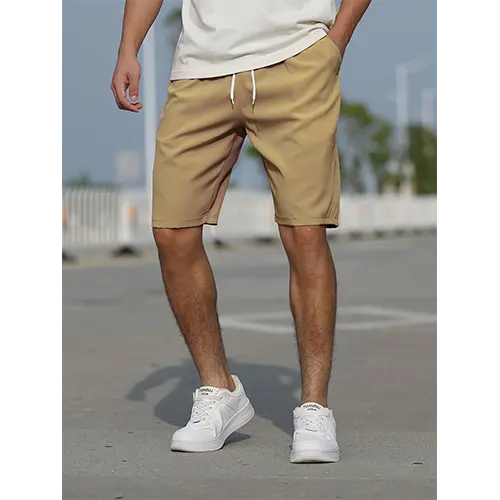 Men's High Waist Summer Shorts-The Yellow Prime