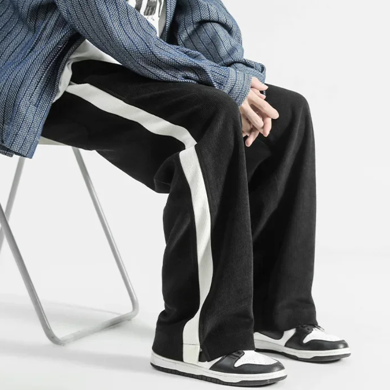 Men's Stripe Corduroy Joggers-The Yellow Prime