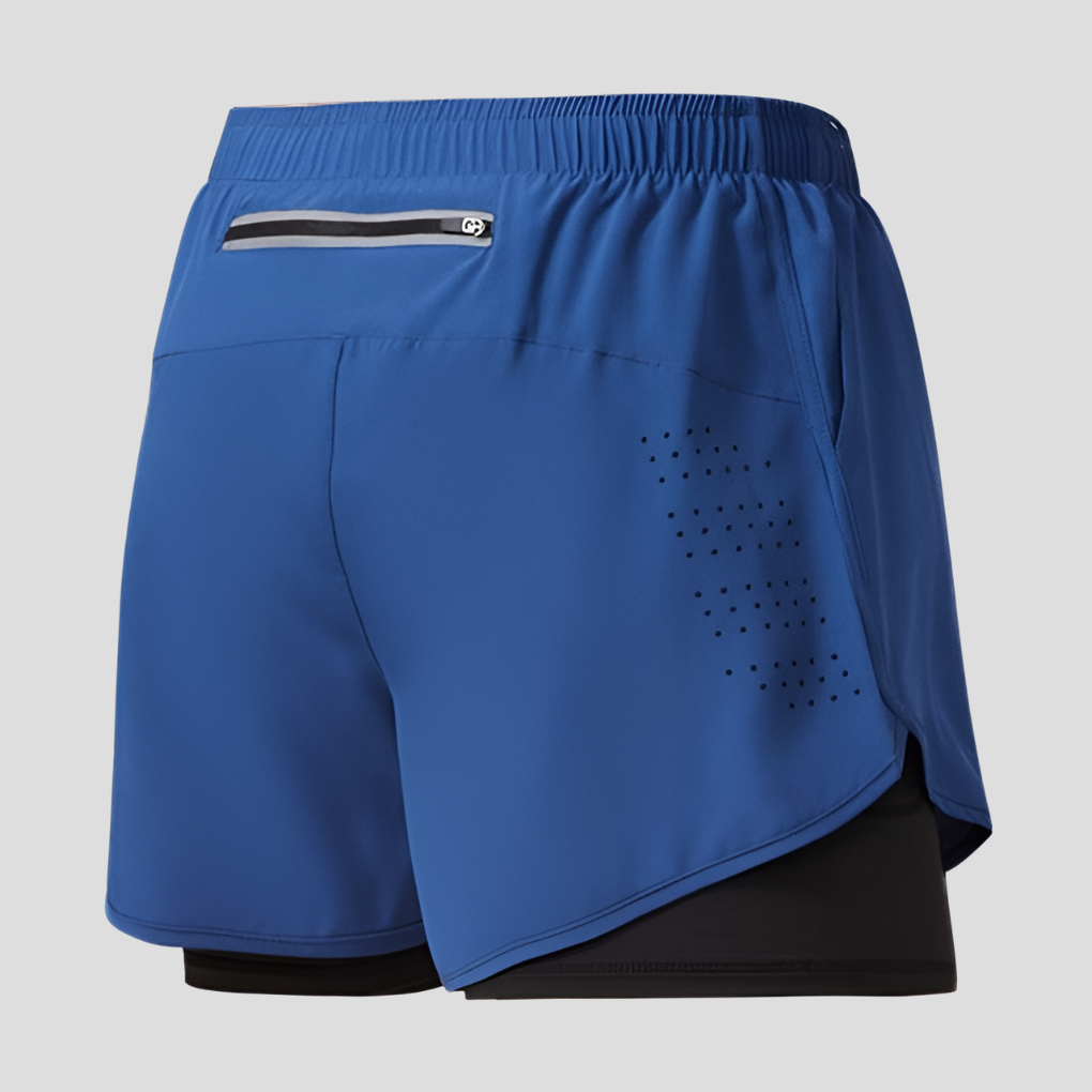 Men's Quick-Drying Running Shorts with Zipper Pocket-The Yellow Prime
