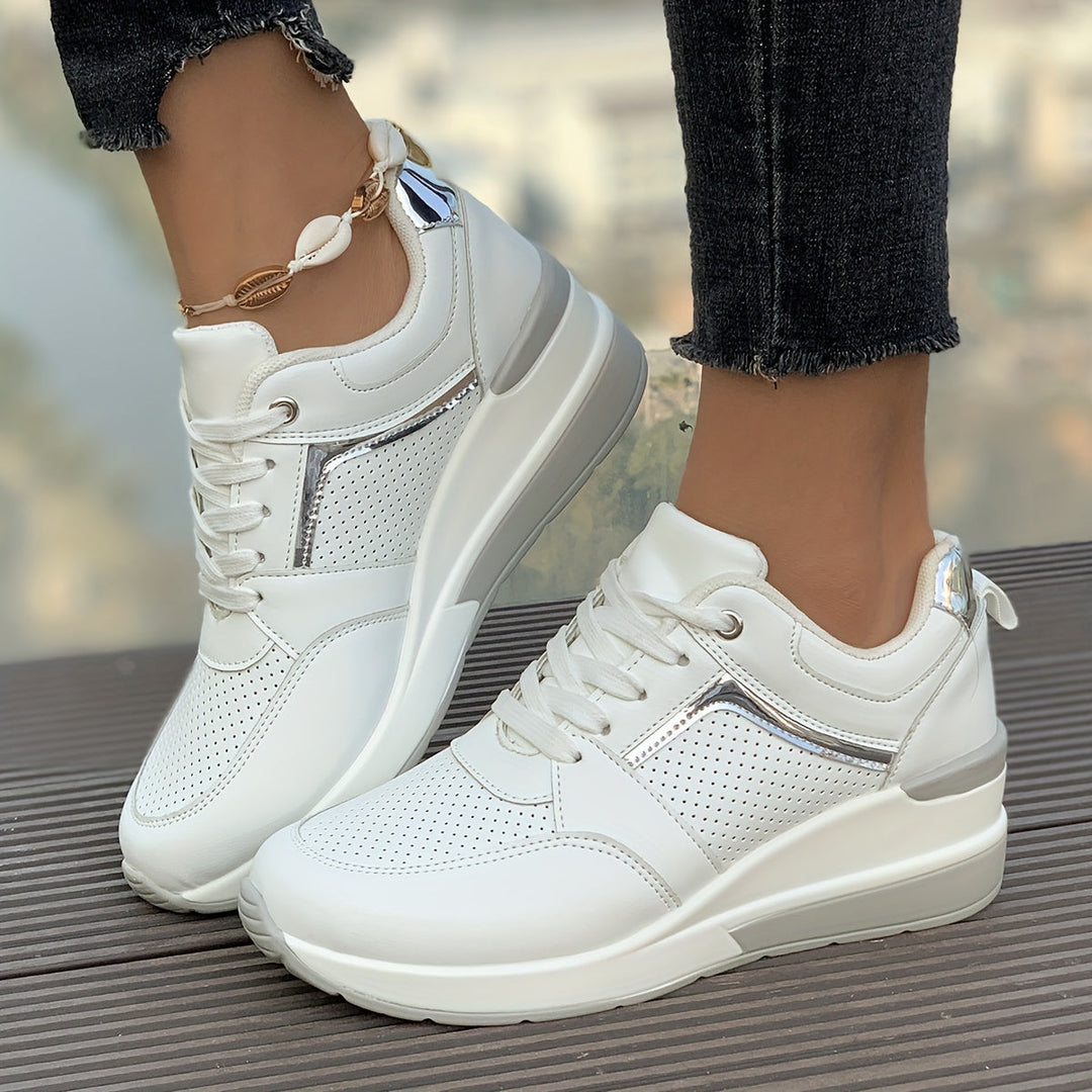 Women's Solid Color Sneakers for Everyday Wear-The Yellow Prime