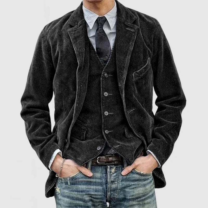Bernard | Men's Premium Leather Jacket and Vest