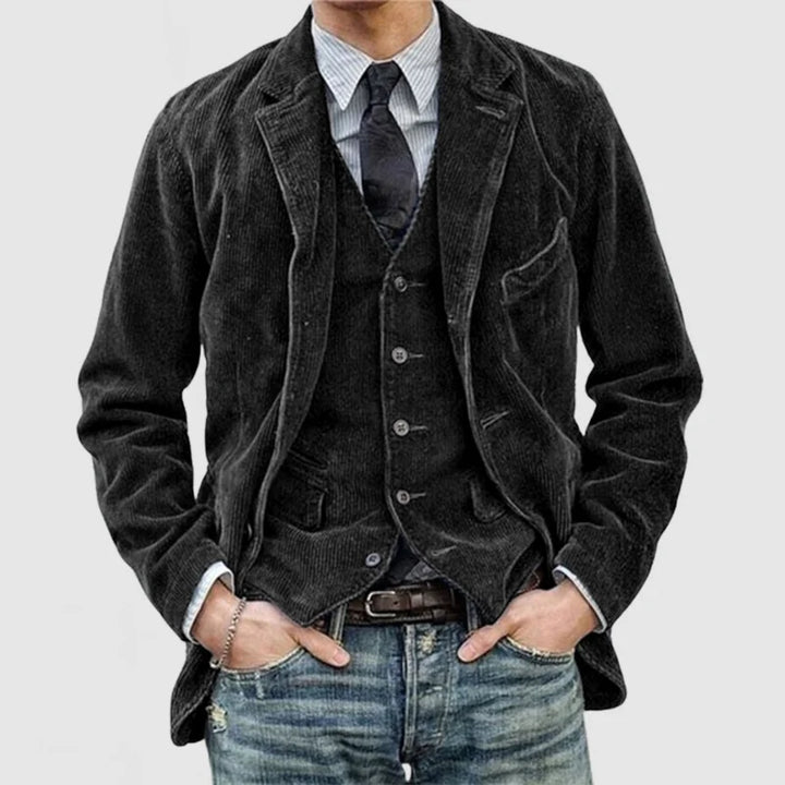 Bernard | Men's Premium Leather Jacket and Vest