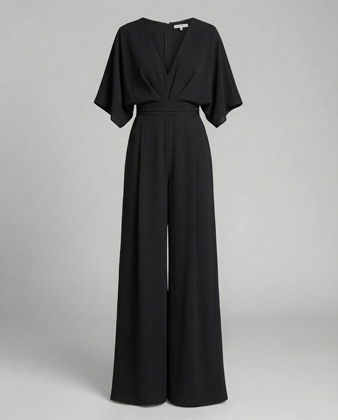Women's Elegant V-Neck Jumpsuit for Stylish Occasions-The Yellow Prime