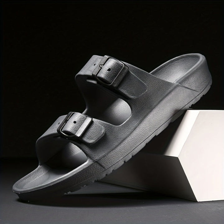 Men's Double Buckle Sandal-The Yellow Prime
