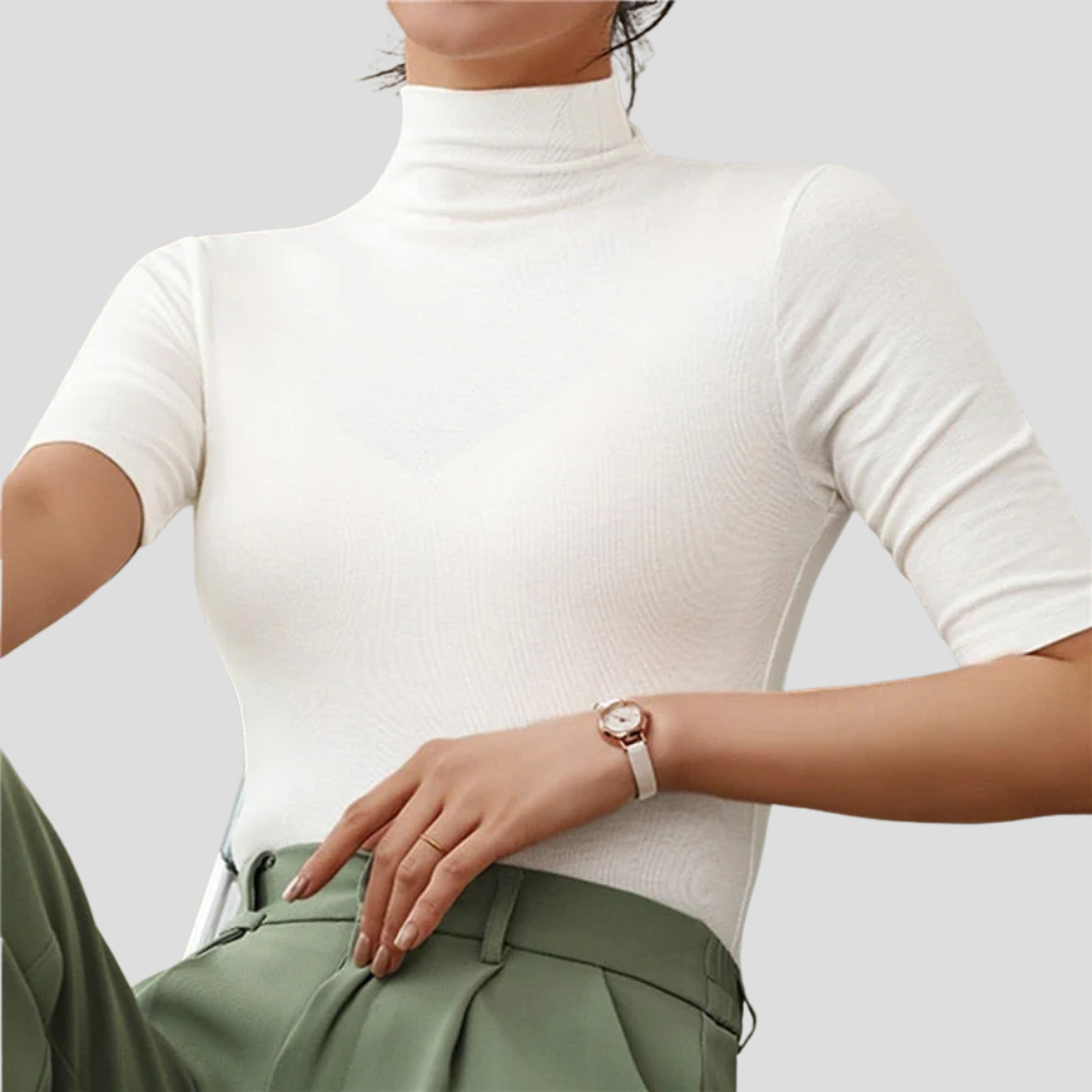 Women's Ultra-Thin Seamless Turtleneck Top