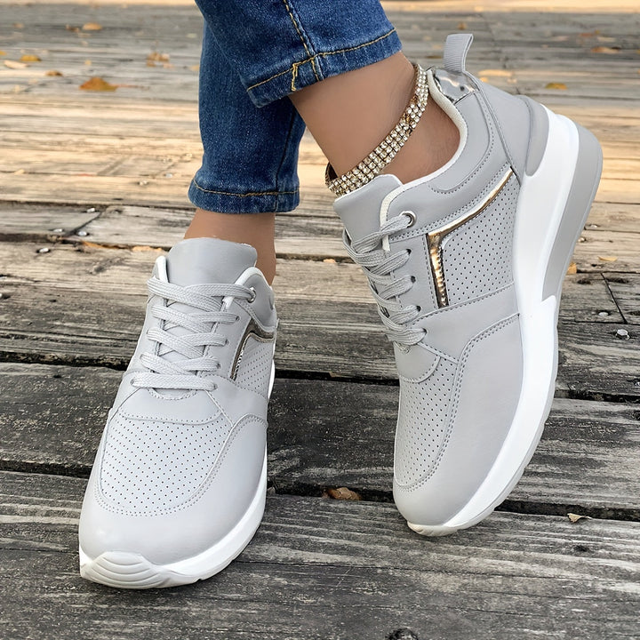 Women's Solid Color Sneakers for Everyday Wear-The Yellow Prime