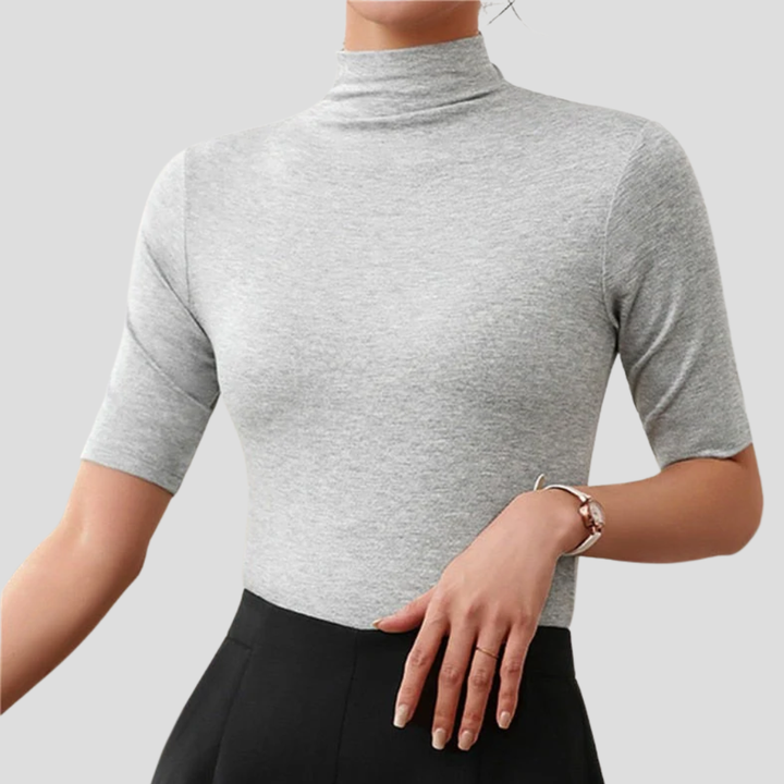 Women's Ultra-Thin Seamless Turtleneck Top